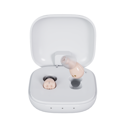 Atom X | Touchscreen hearing aid – Audien Hearing