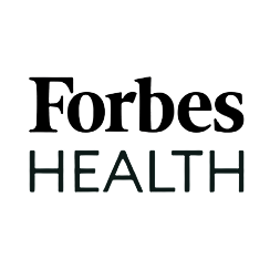 Forbes health logo white background